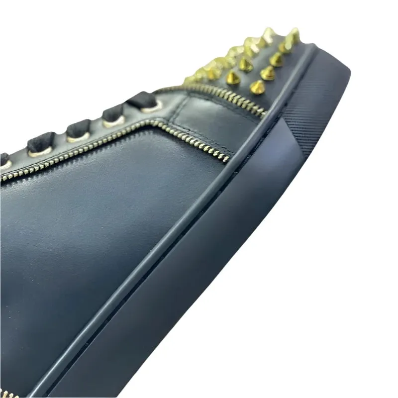 Unisex Spiked Leather Sneakers