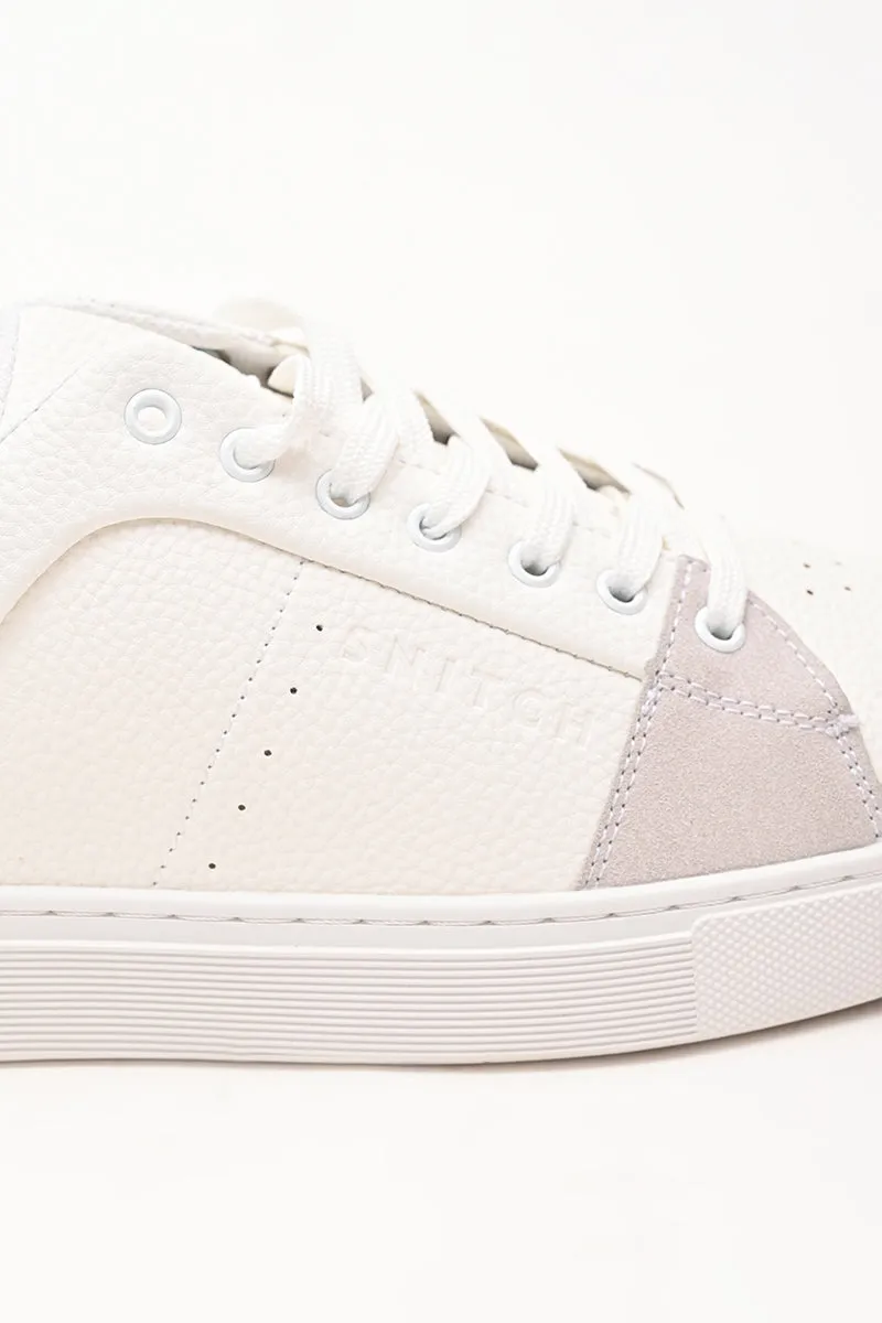White Textured Sneakers