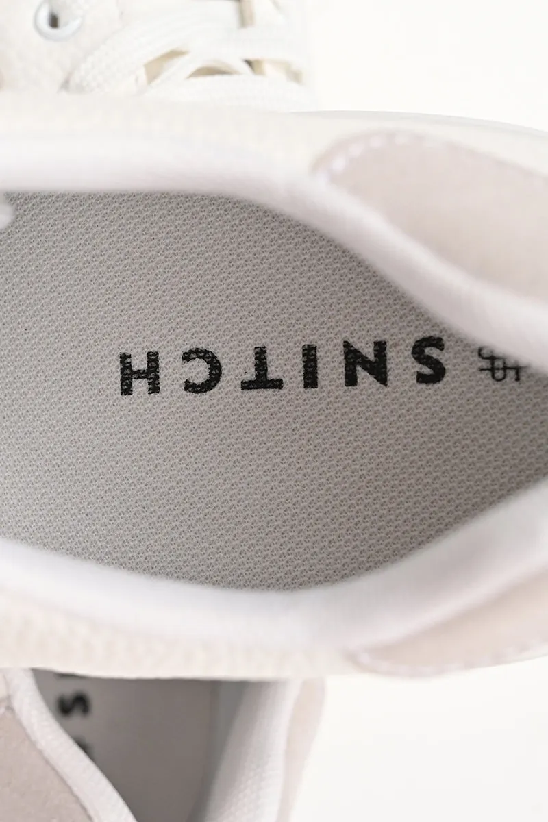 White Textured Sneakers
