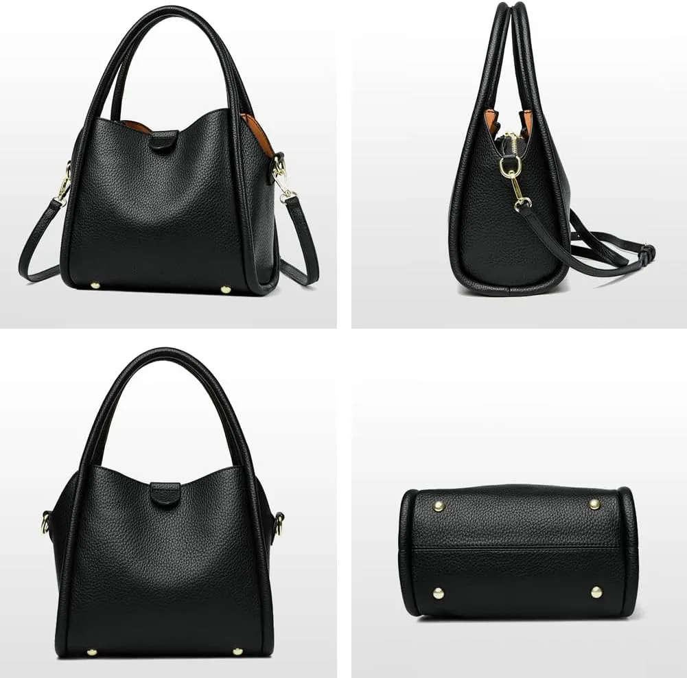 Women Bucket Bag Vegan Leather Shoulder Handbags Crossbody Bags Ladies Top Handle Tote Purse Casual Work Bag Large 2025