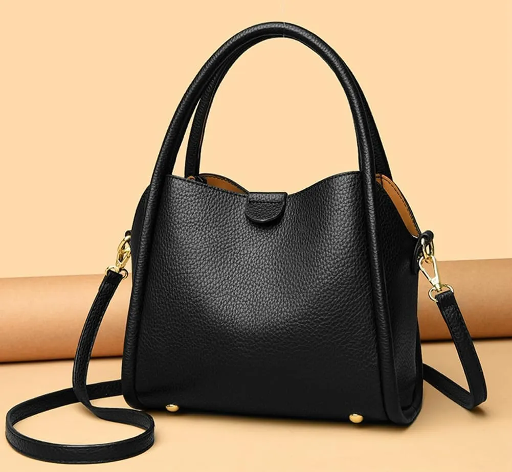 Women Bucket Bag Vegan Leather Shoulder Handbags Crossbody Bags Ladies Top Handle Tote Purse Casual Work Bag Large 2025