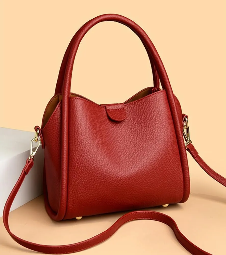 Women Bucket Bag Vegan Leather Shoulder Handbags Crossbody Bags Ladies Top Handle Tote Purse Casual Work Bag Large 2025