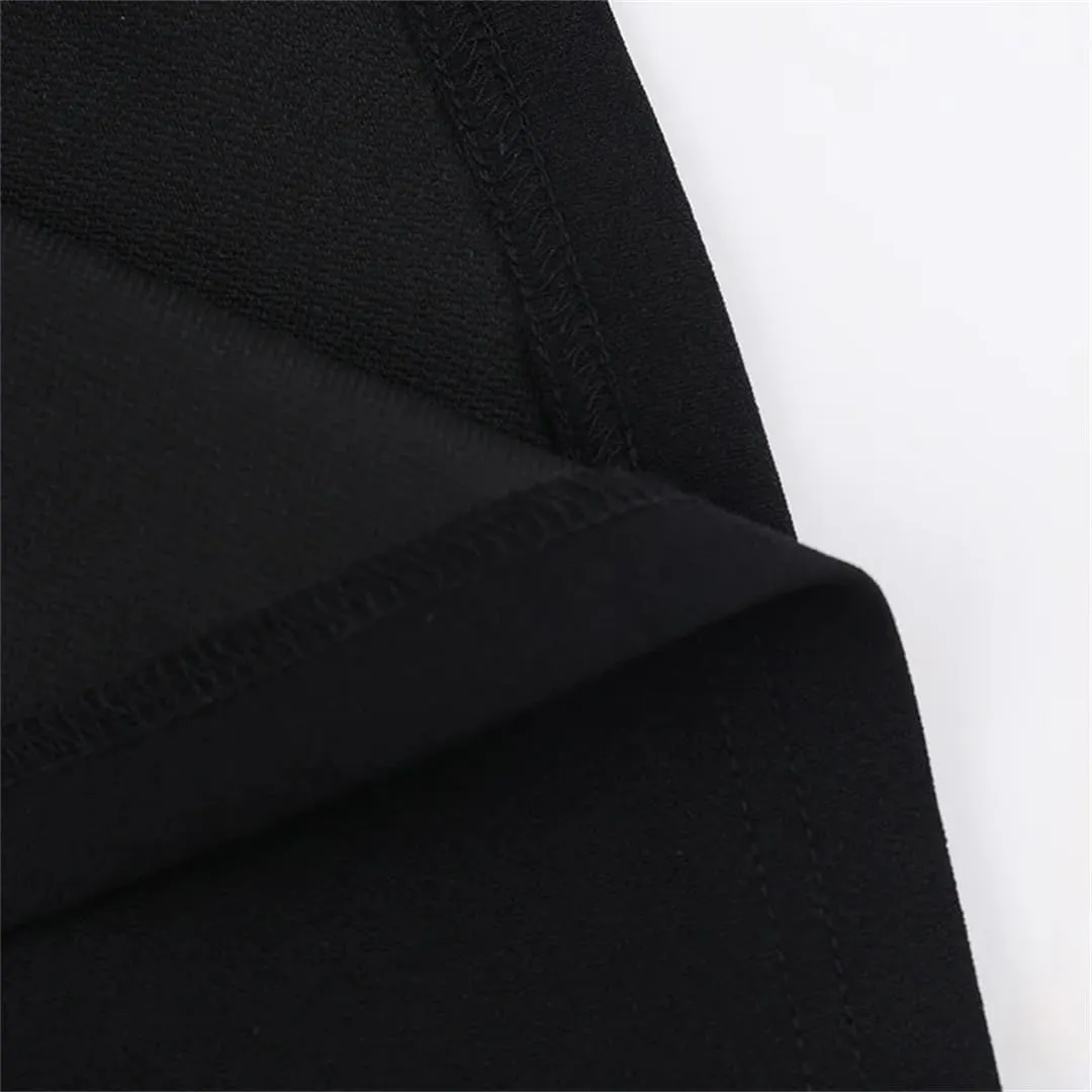 Women Slash Neck Long Sleeve High Waist Mini Dress Female Solid Spliced Pockets Mini Dresses