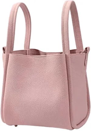 Women's Classic Design Luxury Leather Bag Soft Handbag Fashion Multi functional Bucket Bag Elegant Handbag