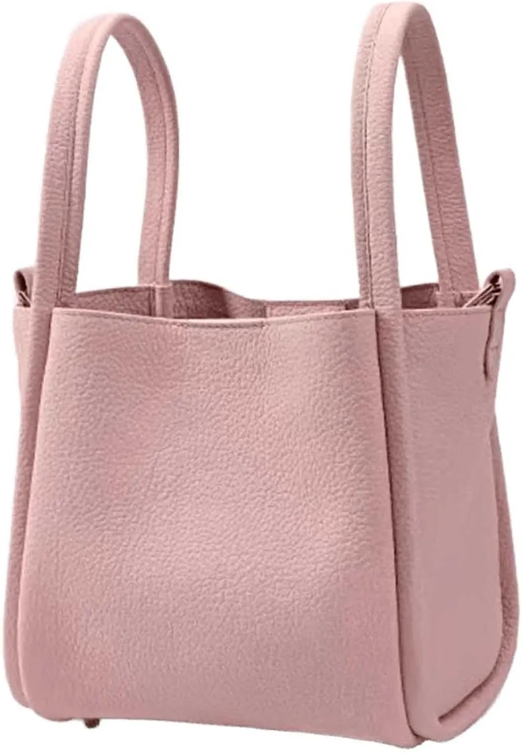 Women's Classic Design Luxury Leather Bag Soft Handbag Fashion Multi functional Bucket Bag Elegant Handbag