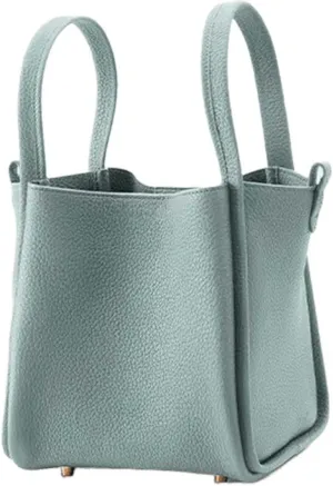 Women's Classic Design Luxury Leather Bag Soft Handbag Fashion Multi functional Bucket Bag Elegant Handbag
