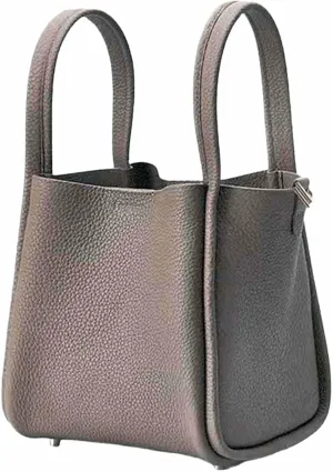 Women's Classic Design Luxury Leather Bag Soft Handbag Fashion Multi functional Bucket Bag Elegant Handbag