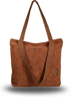 Women's Corduroy Tote Bag Zipper Tote's Handbag Retro Large Hobo Crossbody Handbag Casual Tote Shoulder Bag Gifts