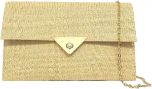 Womens Envelope Handbag 2025 Summer Beach Straw Clutch Purse Boho Woven Chain Crossbody Shoulder Bag Evening Bag