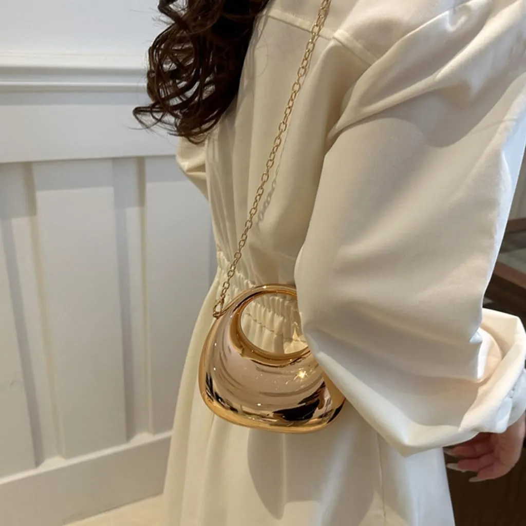 Womens Evening Clutch Bag Small Evening Handbag Chain Strap Crossbody Bag Lovely Acrylic Shoulder Bag for Party