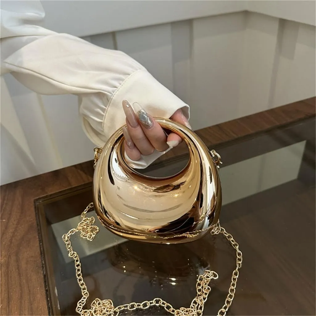 Womens Evening Clutch Bag Small Evening Handbag Chain Strap Crossbody Bag Lovely Acrylic Shoulder Bag for Party