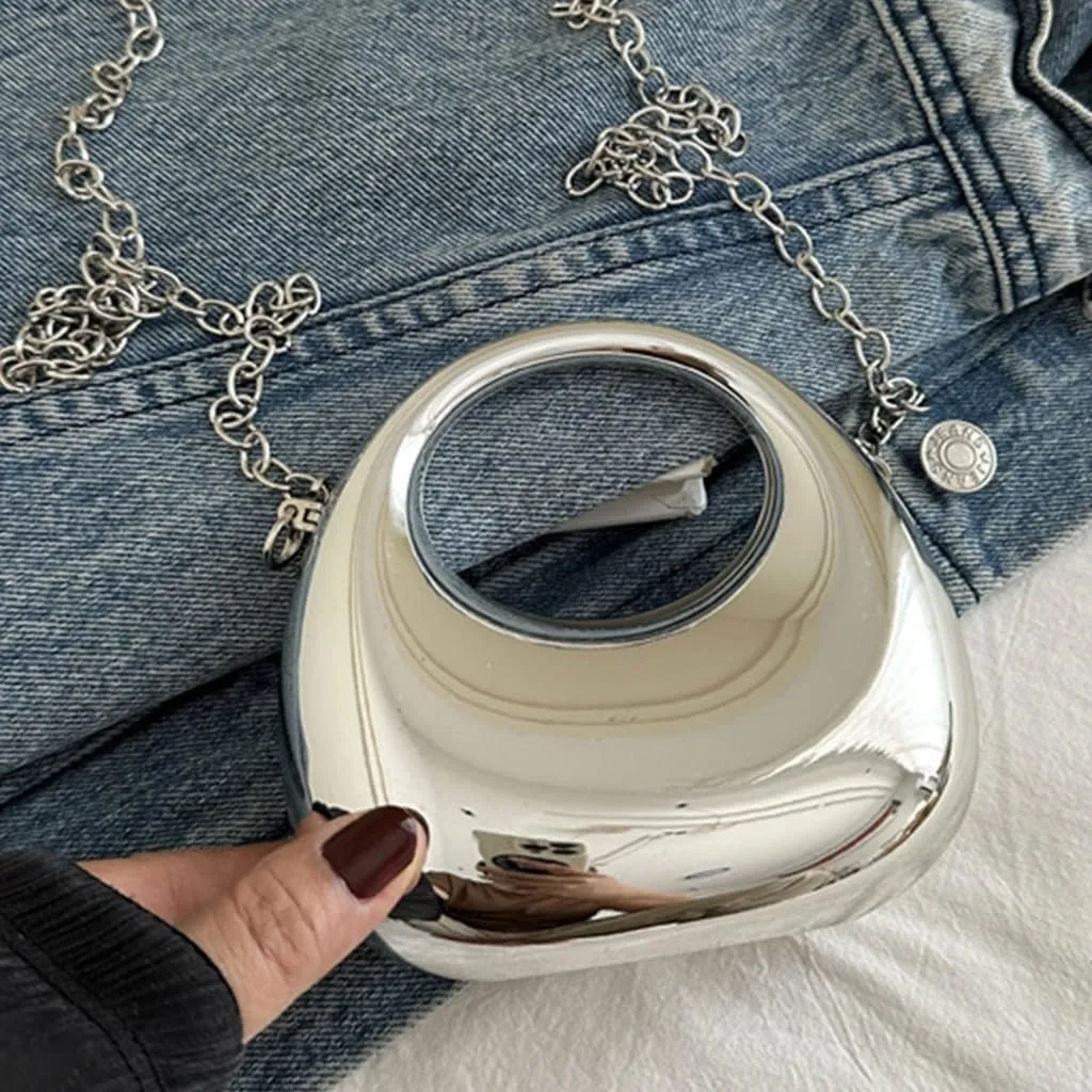 Womens Evening Clutch Bag Small Evening Handbag Chain Strap Crossbody Bag Lovely Acrylic Shoulder Bag for Party