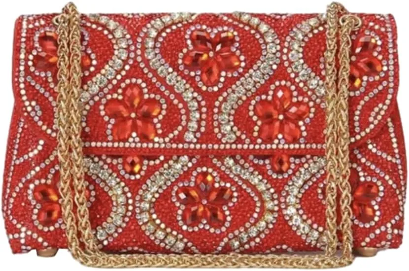 Women's Evening Clutch Purses Trendy flowers Rhinestone Bag Luxury Handbags for Weddings Formal Prom Party 2025