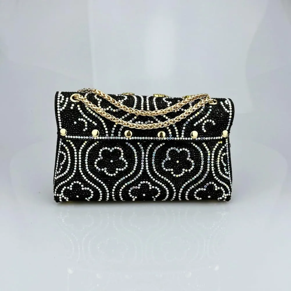 Women's Evening Clutch Purses Trendy flowers Rhinestone Bag Luxury Handbags for Weddings Formal Prom Party 2025