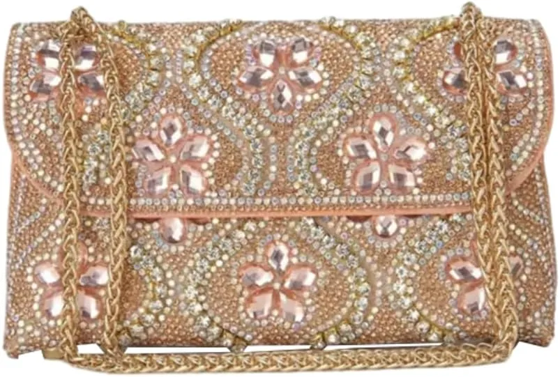 Women's Evening Clutch Purses Trendy flowers Rhinestone Bag Luxury Handbags for Weddings Formal Prom Party 2025