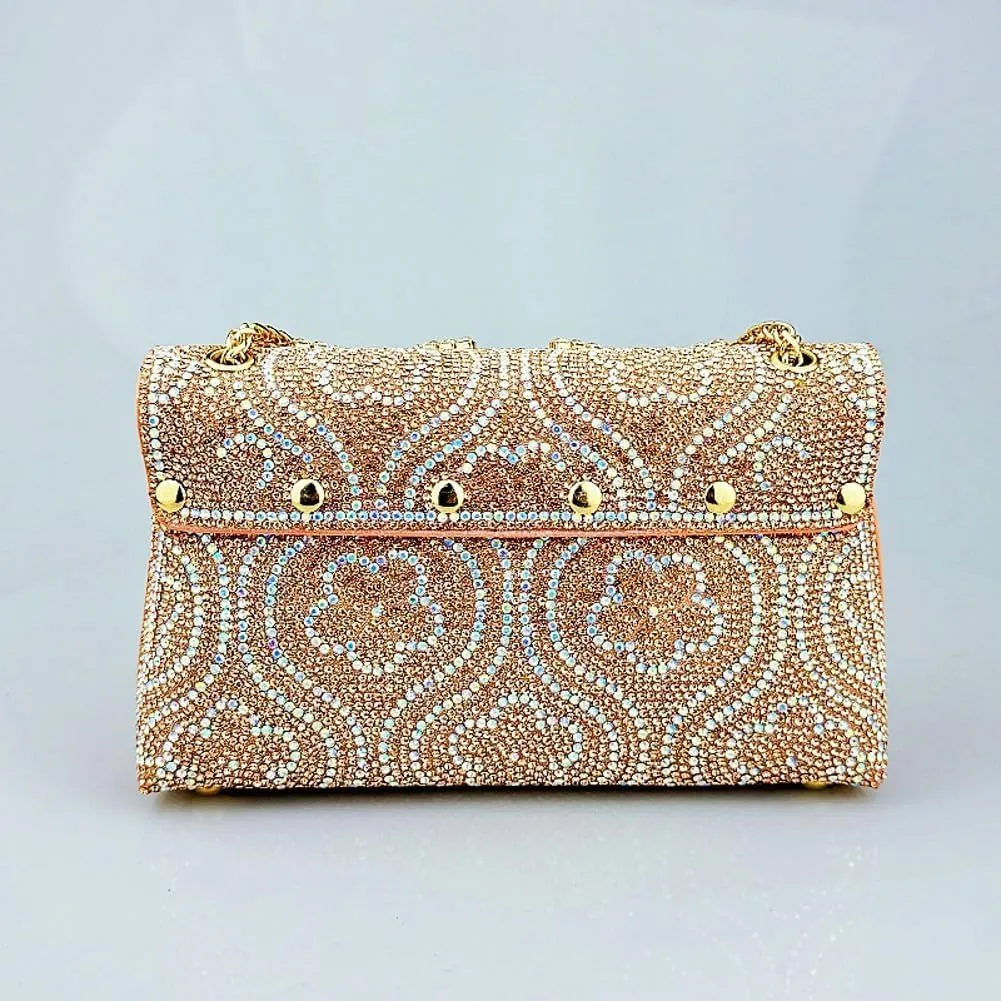 Women's Evening Clutch Purses Trendy flowers Rhinestone Bag Luxury Handbags for Weddings Formal Prom Party 2025