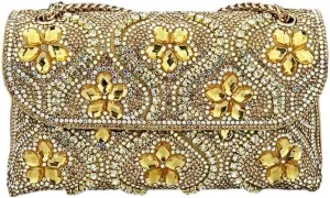 Women's Evening Clutch Purses Trendy flowers Rhinestone Bag Luxury Handbags for Weddings Formal Prom Party 2025