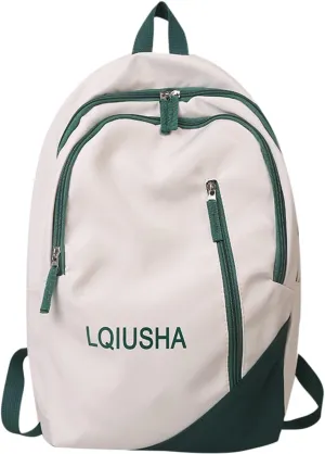 Women's Fashion Casual Shoulder Bag Adjustable Shoulder Belt Zipper Backpacks Fashion Bags for Travel Work Gift(White)
