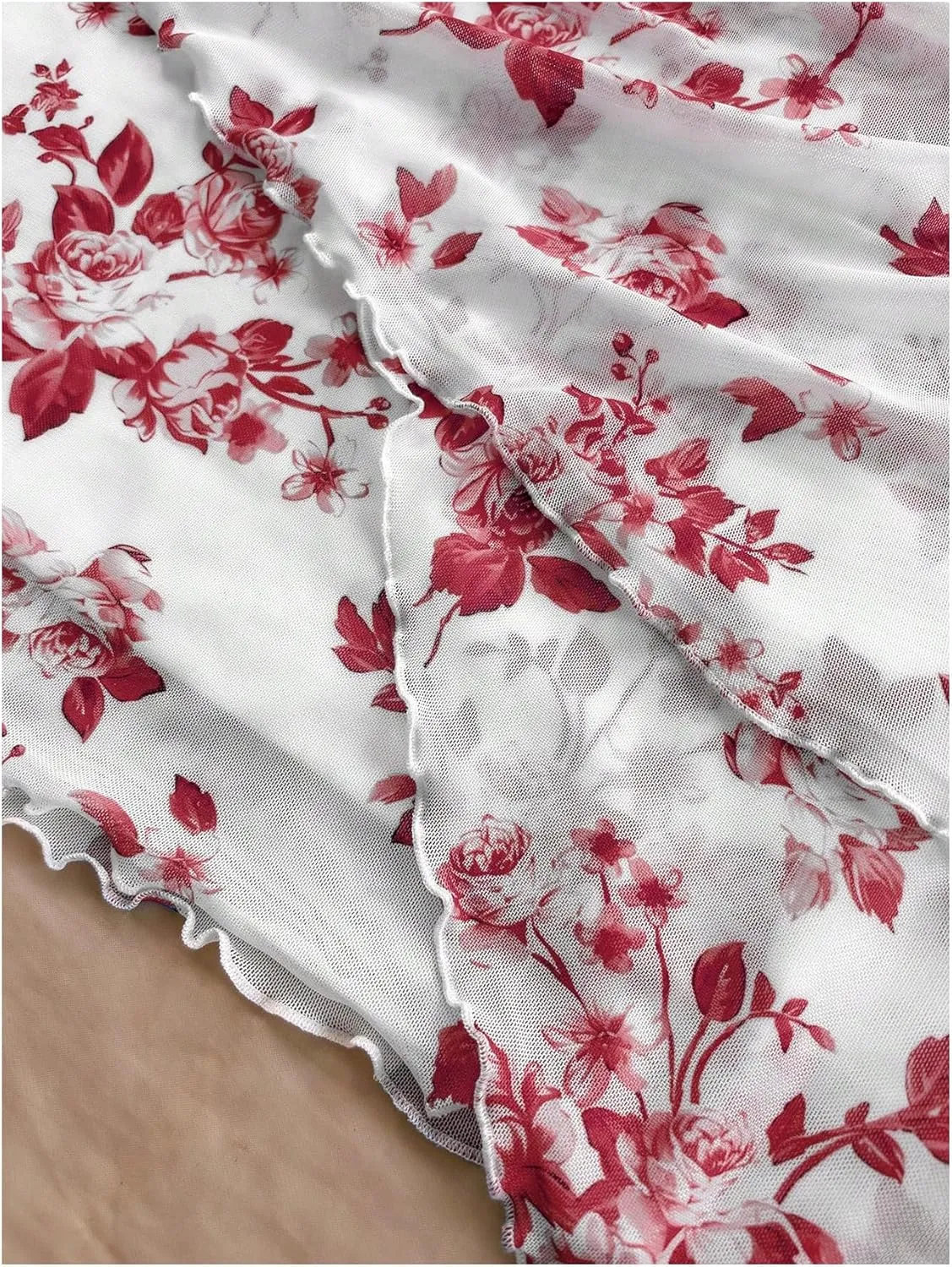 Women's Floral Print Sleeveless Halter Deep V Tie Mini Dress Ruched Backless Slim Fit Cami Dresses Knot Boho Dress