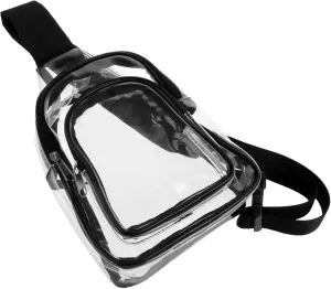 Women's Pvc Sling Bag Fashion Crossbody Bag for Outdoor Travel Adjustable Belt for Birthday