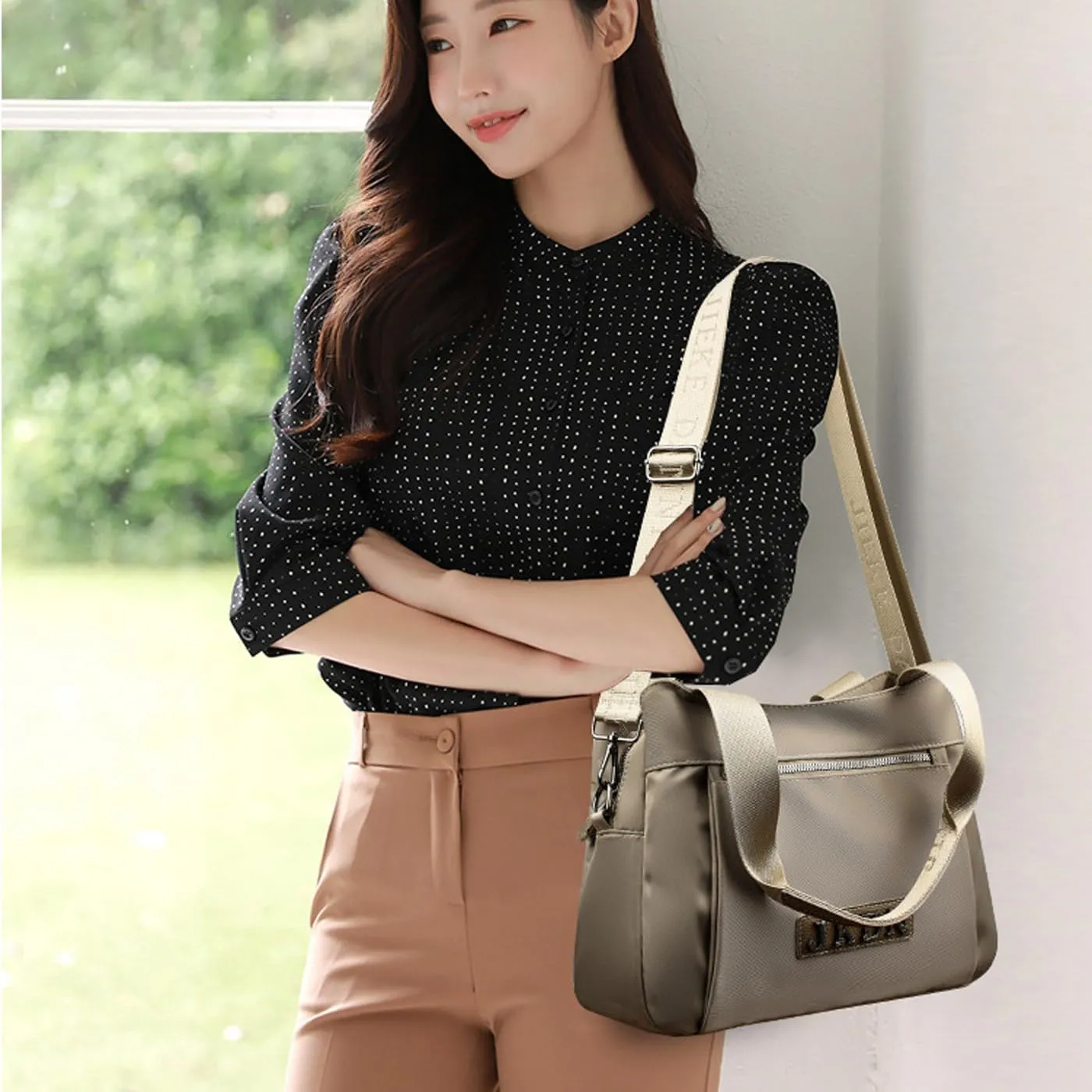 Women's Shoulder Satchel Bags,Crossbody Shoulder Tote Bags, Multi Layer Design with Large Capacity.