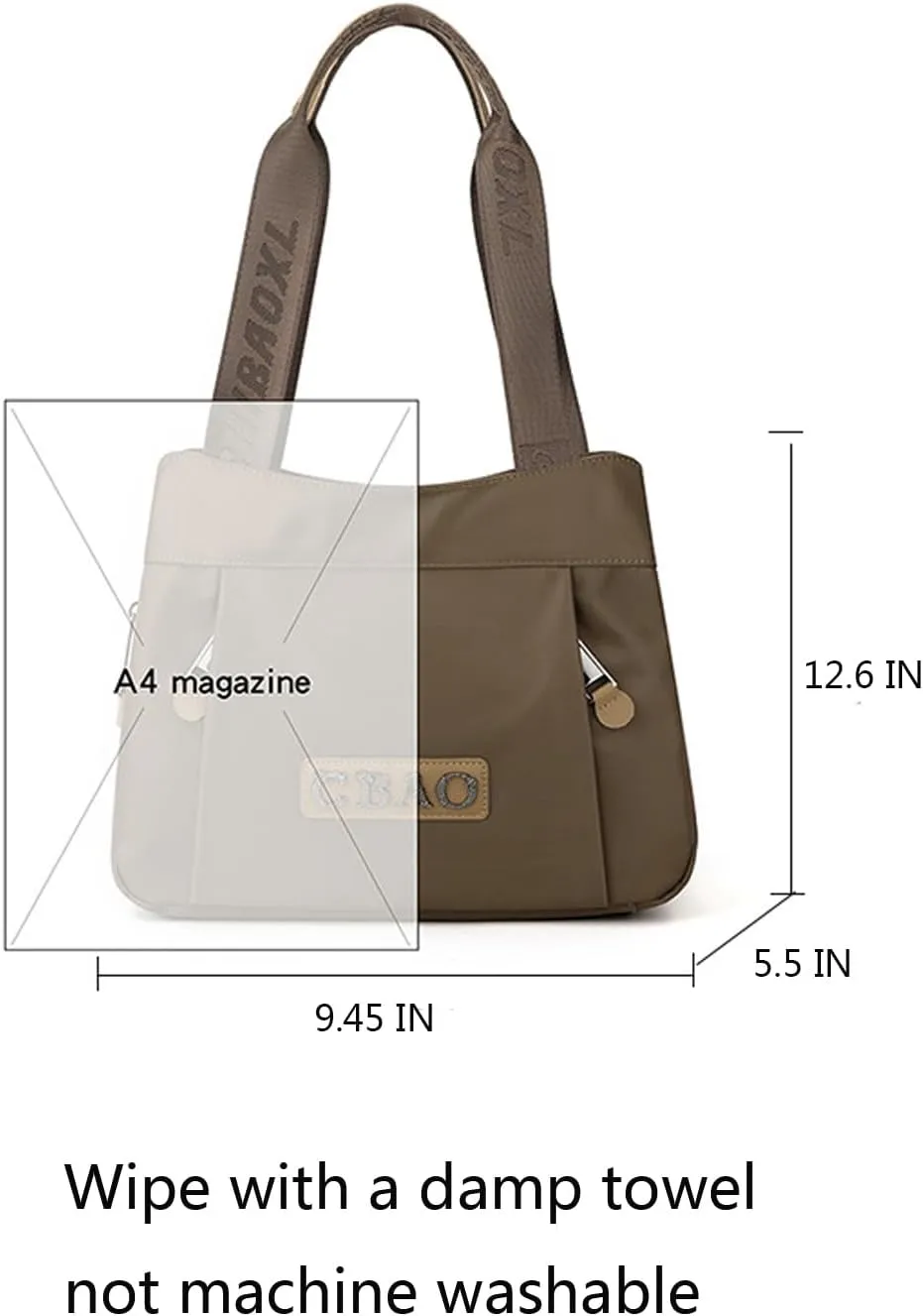 Women's Shoulder Satchel Bags,Shoulder Tote Bags, Multi Layer Design with Large Capacity.