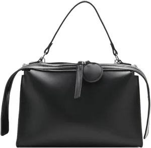 Women's Soft Crossbody Handbag Large Tote Bags Fashion PU Leather Satchel Purse Zipper Shoulder Bags