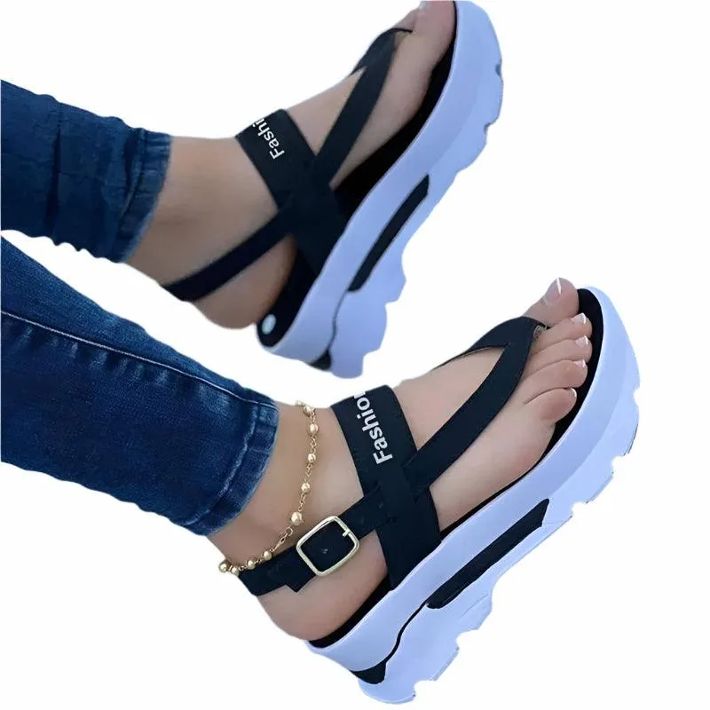 Women's Summer Wedge Sandals – Stylish & Comfortable Platform Heels for Casual Elegance