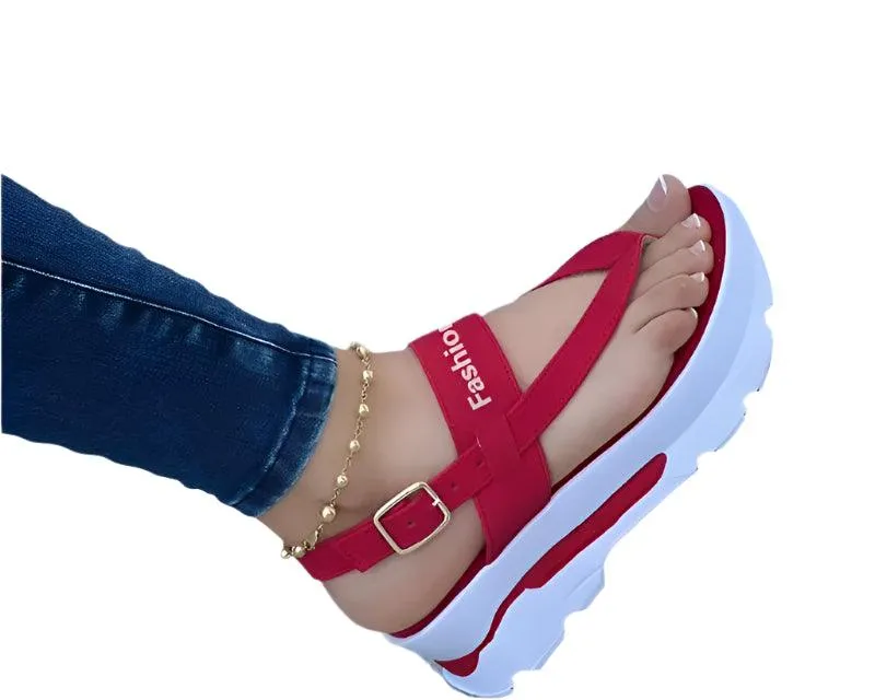 Women's Summer Wedge Sandals – Stylish & Comfortable Platform Heels for Casual Elegance