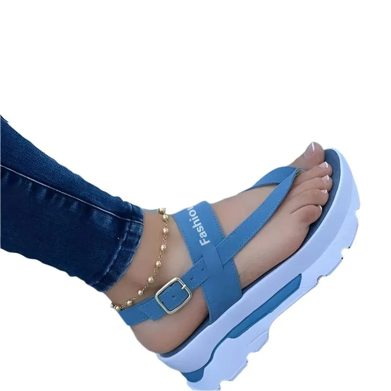 Women's Summer Wedge Sandals – Stylish & Comfortable Platform Heels for Casual Elegance