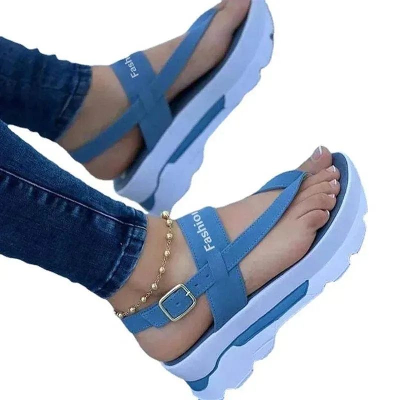 Women's Summer Wedge Sandals – Stylish & Comfortable Platform Heels for Casual Elegance