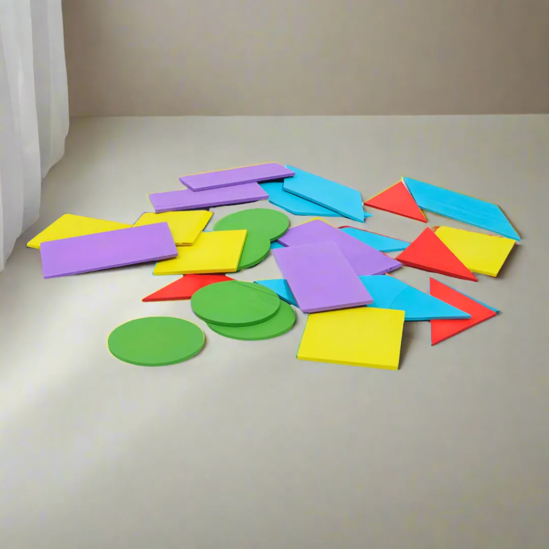 Wooden Shapes for Kids-1 Pack (Multi-colour), A-16