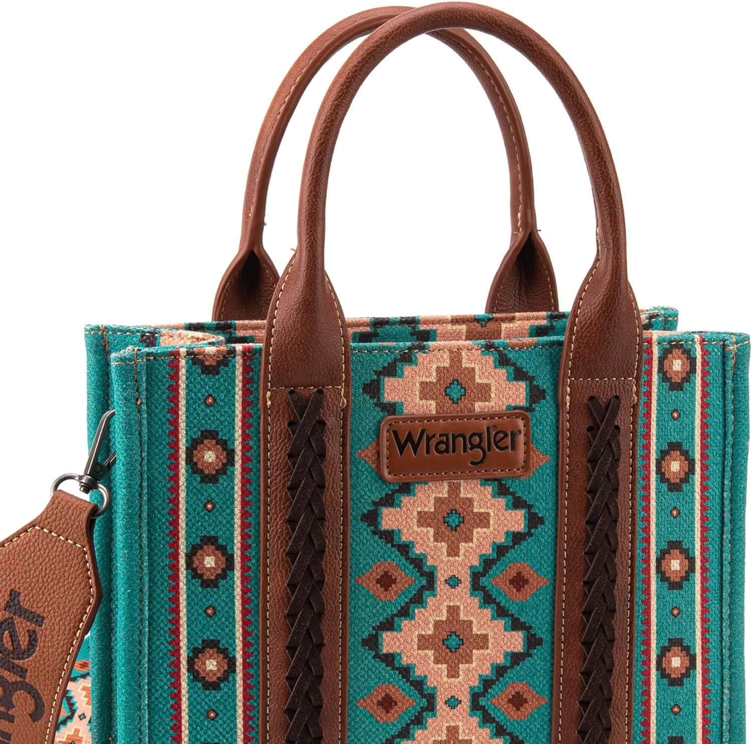 Wrangler Aztec Tote Bag for Women Boho Shoulder Purses and Handbags