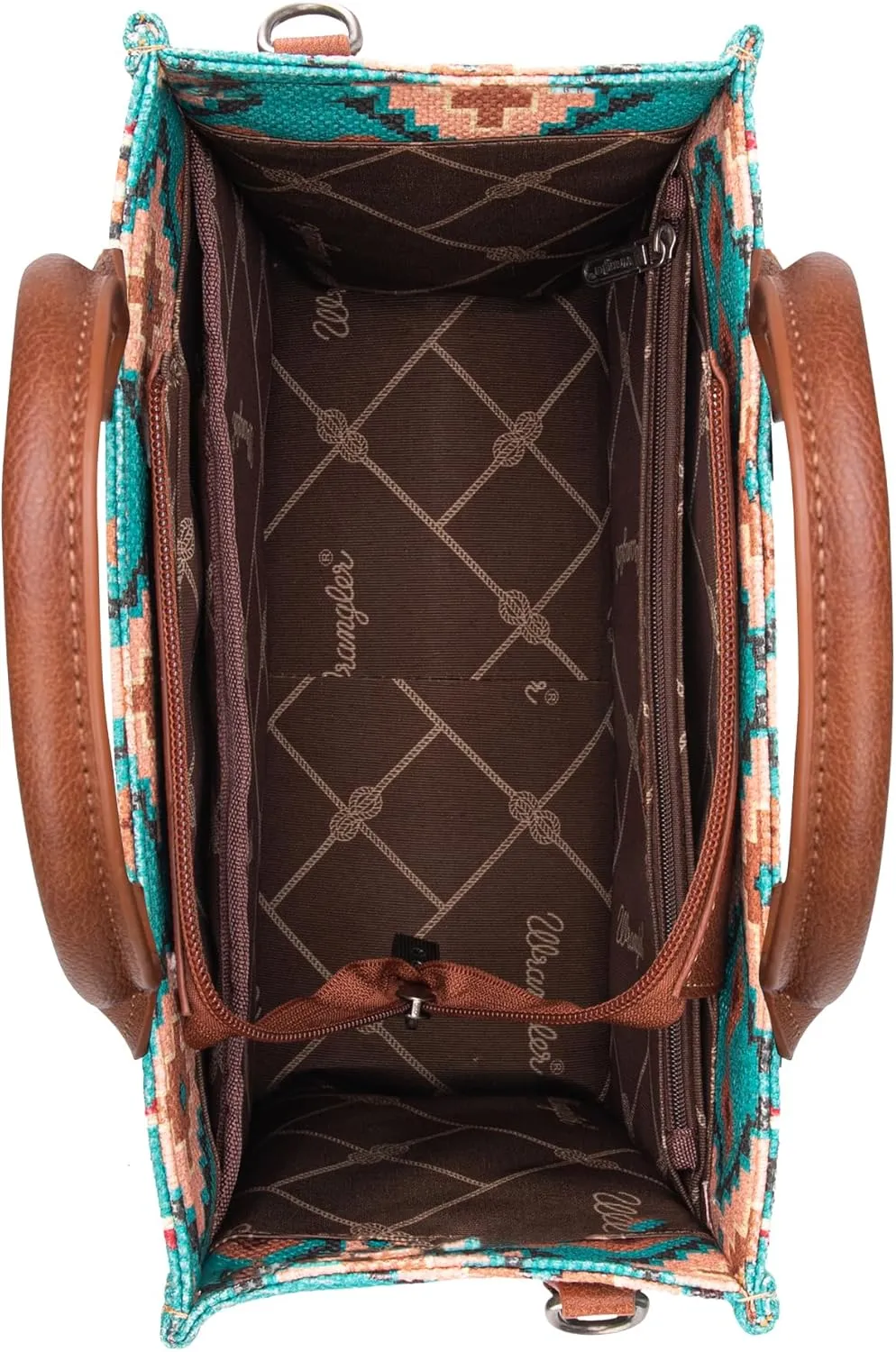 Wrangler Aztec Tote Bag for Women Boho Shoulder Purses and Handbags
