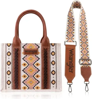 Wrangler Aztec Tote Bag for Women Boho Shoulder Purses and Western Handbags