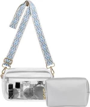 WYCY Clear Bag for Stadium Events Small Clear Purse for Women Stadium Approved Crossbody Bag for Concerts Sports Festivel