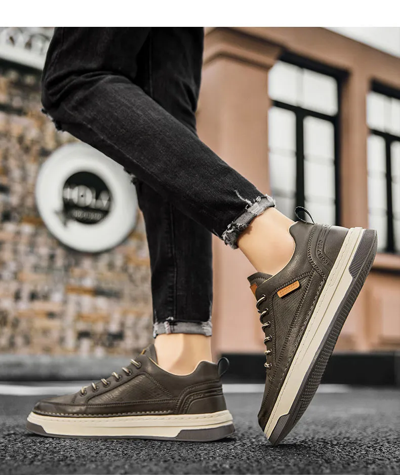 xiangtuibao Men's Shoes Men's Shoes Work Labor Insurance Shoes Casual Leather Shoes All-match Waterproof Non-slip Leather Sneakers