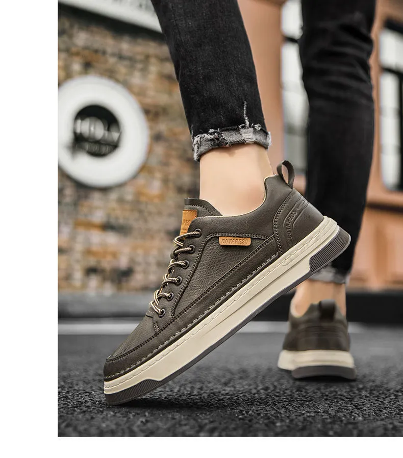xiangtuibao Men's Shoes Men's Shoes Work Labor Insurance Shoes Casual Leather Shoes All-match Waterproof Non-slip Leather Sneakers