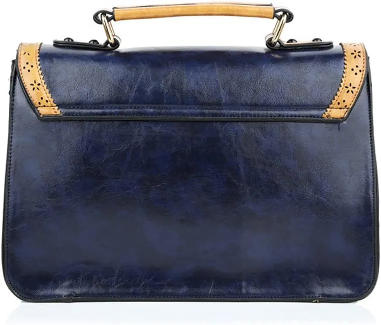 Yohora Crossbody Bag for Women Designer Bow Shoulder Purse Vintage Leather Messenger Satchel Roomy Travel Commute Bag