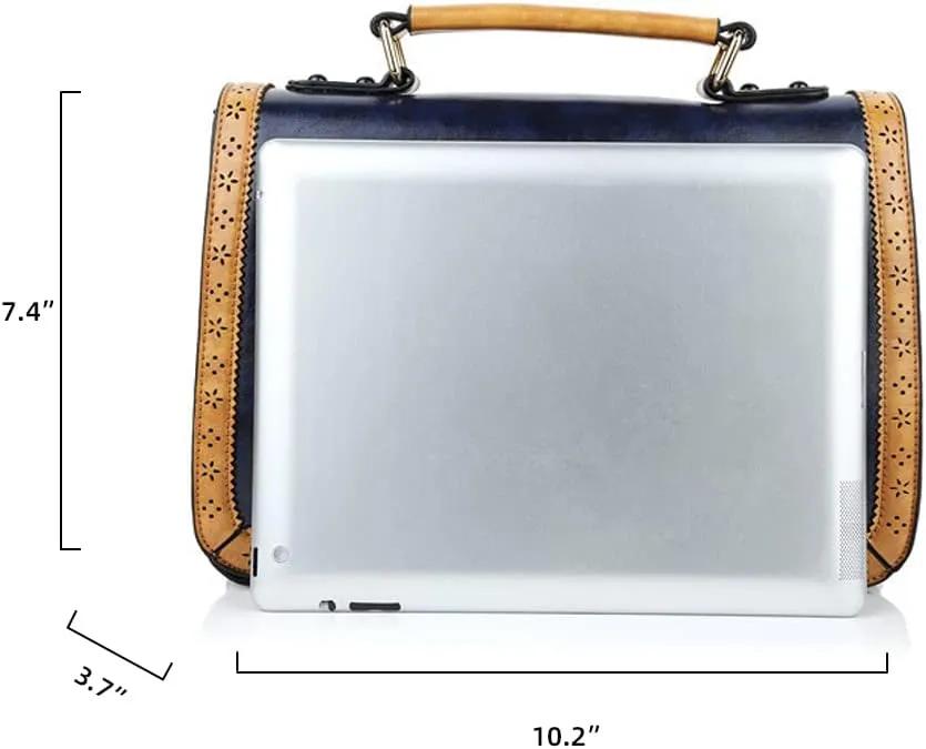 Yohora Crossbody Bag for Women Designer Bow Shoulder Purse Vintage Leather Messenger Satchel Roomy Travel Commute Bag