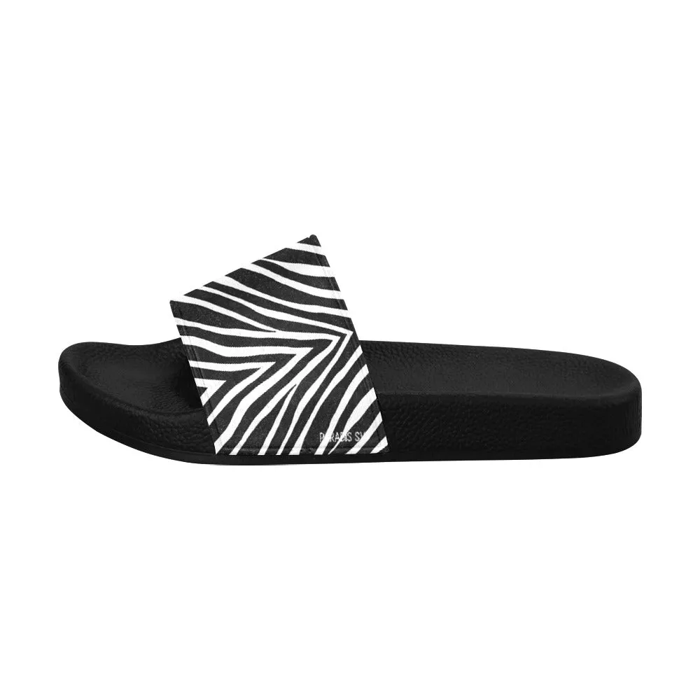 Zebra Swag Slide Sandals