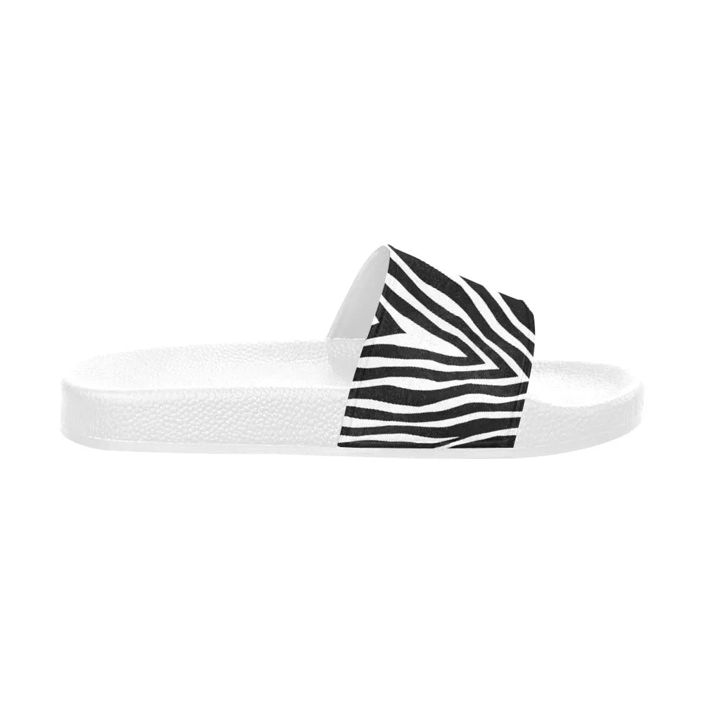 Zebra Swag Slide Sandals