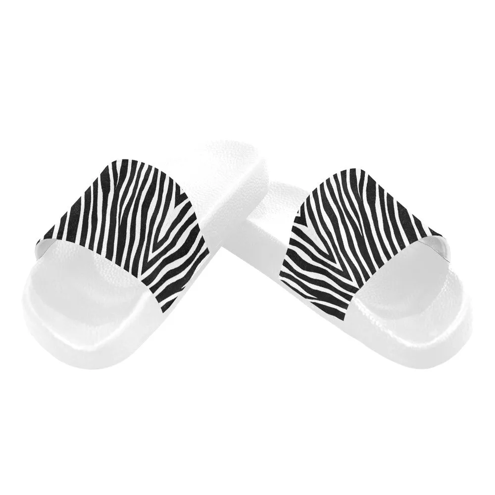 Zebra Swag Slide Sandals