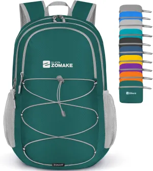 ZOMAKE Lightweight Packable Backpack 28L, Foldable Backpacks Water Resistant Collapsible Day Bag Light Daypack for Hiking