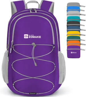 ZOMAKE Lightweight Packable Backpack 28L, Foldable Backpacks Water Resistant Collapsible Day Bag Light Daypack for Hiking