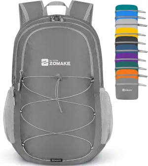 ZOMAKE Lightweight Packable Backpack 28L, Foldable Backpacks Water Resistant Collapsible Day Bag Light Daypack for Hiking